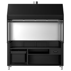 Element neutralny do grilla na węgiel drzewny / gazowego BERLIN - 1760 mm - czarny