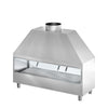 Grill – na węgiel drzewny – stal nierdzewna – 1500 mm