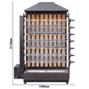 Chicken rotisserie – charcoal – for max. 42 chickens – with 7 spits