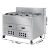 Grill do kurczaków – na węgiel drzewny – 1200 mm – z 5 rożnami