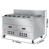 Grill do kurczaków – na węgiel drzewny – 1400 mm – z 6 rożnami
