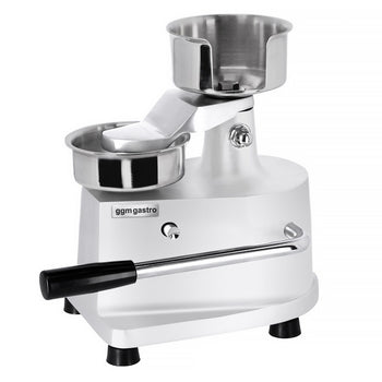 Manualna maszyna do hamburgerów - Ø 100 mm - srebrna - Prime Gastro