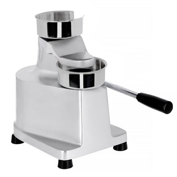 Manualna maszyna do hamburgerów - Ø 100 mm - srebrna - Prime Gastro