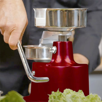 Manualna maszyna do hamburgerów - Ø 150 mm - Czerwona - Prime Gastro