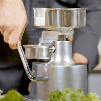 Manualna maszyna do hamburgerów - Ø 150 mm - srebrna - Prime Gastro