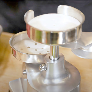 Manualna maszyna do hamburgerów - Ø 150 mm - srebrna - Prime Gastro