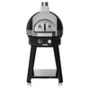 Piec do pizzy – gazowy – 2x 30 cm – manualny – z podstawą – czarny