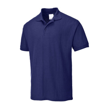 (5 pcs) Men’s Cotton Polo Shirt - Navy - Size: L