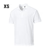 Men's polo shirt – white – size: XS, image 2 of 2
