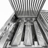 Grill o dużej mocy – gazowy – stal nierdzewna – 800 mm – z 2 rusztami – w stylu amerykańskim