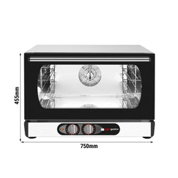 Piec konwekcyjno - parowy KOMPAKT z funkcją pary – manualny – 3x GN 1/1 lub EN 600x400