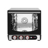 Electric Commercial Compact Convection Oven with Steam Injection - Manual Controls - 4x 450x340mm - incl. 4x Baking Trays