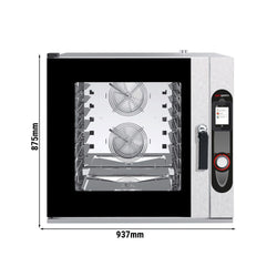 Piec konwekcyjno - parowy piekarniczy - Touch - 6x EN 60x40 - włącznie z systemem mycia