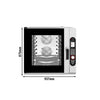 Bakery-Electric Commercial Combi Oven - Touchscreen Controls - 6x EN 600x400 - incl. Automatic washing system