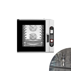 Elektryczny - Piec konwekcyjno - parowy - 7x GN 1/1 - elektroniczny - z systemem mycia - w zestawie: 7 par prowadnic