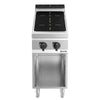 Freestanding Induction Hob - 10kW - 2 zones - with open base shelf