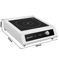 Kuchenka indukcyjna - 5kW - 1 pola grzewcze