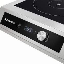 Kuchenka indukcyjna – 5 kW – od +60 do +240 °C – do dużych garnków o średnicy 450–500 mm, zdjęcie 7 z 9