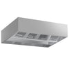 Okap sufitowy indukcyjny – 2400 mm – bez silnika – z filtrami