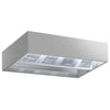 Okap indukcyjny sufitowy – 2500 mm – bez silnika – z filtrami