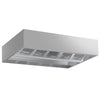 Okap indukcyjny sufitowy – 2800 mm – bez silnika – z filtrami