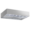 Okap indukcyjny sufitowy – 3000 mm – bez silnika – z filtrami