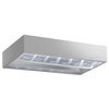 Okap indukcyjny sufitowy – 3200 mm – bez silnika – z filtrami