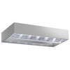 Okap indukcyjny sufitowy – 3500 mm – bez silnika – z filtrami