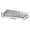 Okap sufitowy indukcyjny – 4000 mm – bez silnika – z filtrami