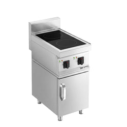 Kuchenka indukcyjna - 7kW - 2 pola grzewcze - na podstawie z 1 drzwiami