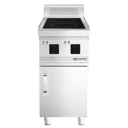 Kuchenka indukcyjna - 7kW - 2 pola grzewcze - na podstawie z 1 drzwiami