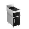 Kuchenka indukcyjna – 7 kW – z 2 polami grzewczymi – z podstawą z 1 drzwiami – czarna, zdjęcie 1 z 10