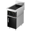 Kuchenka indukcyjna – 7 kW – z 2 polami grzewczymi – z podstawą z 1 drzwiami – czarna, zdjęcie 4 z 10