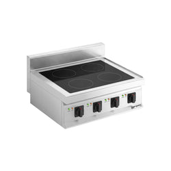 Kuchnia indukcyjna nastawna - 14kW - 4 pola grzewcze