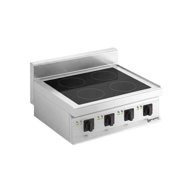 Kuchnia indukcyjna nastawna - 14kW - 4 pola grzewcze