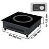 Countertop Induction Hob - 3.5kW - 1 zone - built-in
