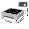 Kuchenka indukcyjna do zabudowy – 400 x 400 mm – 3,5 kW – dotykowa i manualna