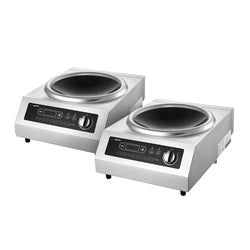 (2 szt.) Wok indukcyjny - 3,5kW - 1 pole - Ø460mm - z patelnią wok w komplecie