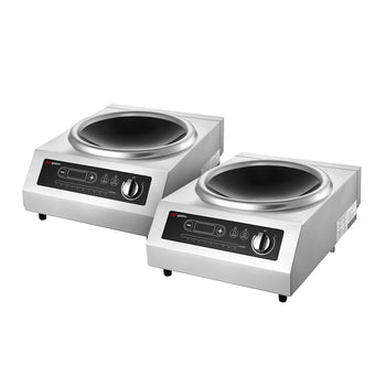 (2 szt.) Wok indukcyjny - 3,5kW - 1 pole - Ø460mm - z patelnią wok w komplecie