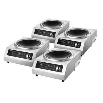 (4 szt.) Wok indukcyjny - 3,5kW - 1 pole - Ø460mm - z patelnią wok w komplecie