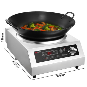 Kuchenka indukcyjna WOK - 3,5 kW - włącznie z WOK - Prime Gastro