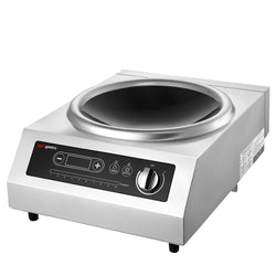 (4 szt.) Wok indukcyjny - 3,5kW - 1 pole - Ø460mm - z patelnią wok w komplecie