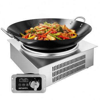 Płyta indukcyjna Wok - 3,5kW - 1 pole - Ø311mm - z patelnią wok w komplecie