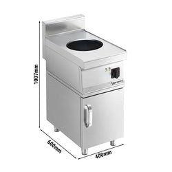 Wok indukcyjny - 3,5kW - 1 pole - Ø300mm