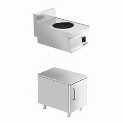 Wok indukcyjny - 3,5kW - 1 pole - Ø300mm
