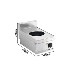 Wok indukcyjny - 3,5kW - 1 pole - Ø300mm