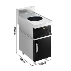 Wok indukcyjny - 3,5kW - 1 pole - Ø300mm
