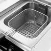 Frytownica indukcyjna jednokomorowa nastolna - 8L - 3,5kW - z kranem spustowym - z wyświetlaczem