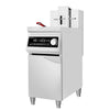 Frytownica indukcyjna jednokomorowa wolnostojąca na szafce - 30L - 10kW - z automatycznym podnoszeniem kosza
