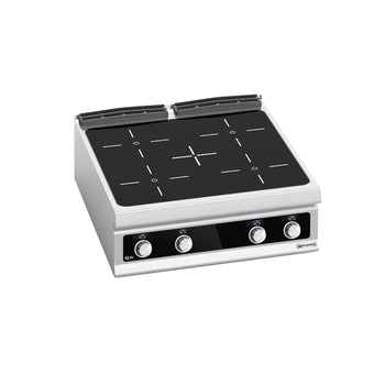 Kuchnia ceramiczna - 16kW - 4 pola grzewcze - z panelem cyfrowym (LCD) - nastawna